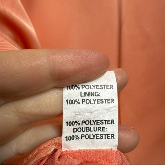 Ramy Brook Alexis Mini Faux Wrap Dress Peach Sz 6 - Picture 10 of 15